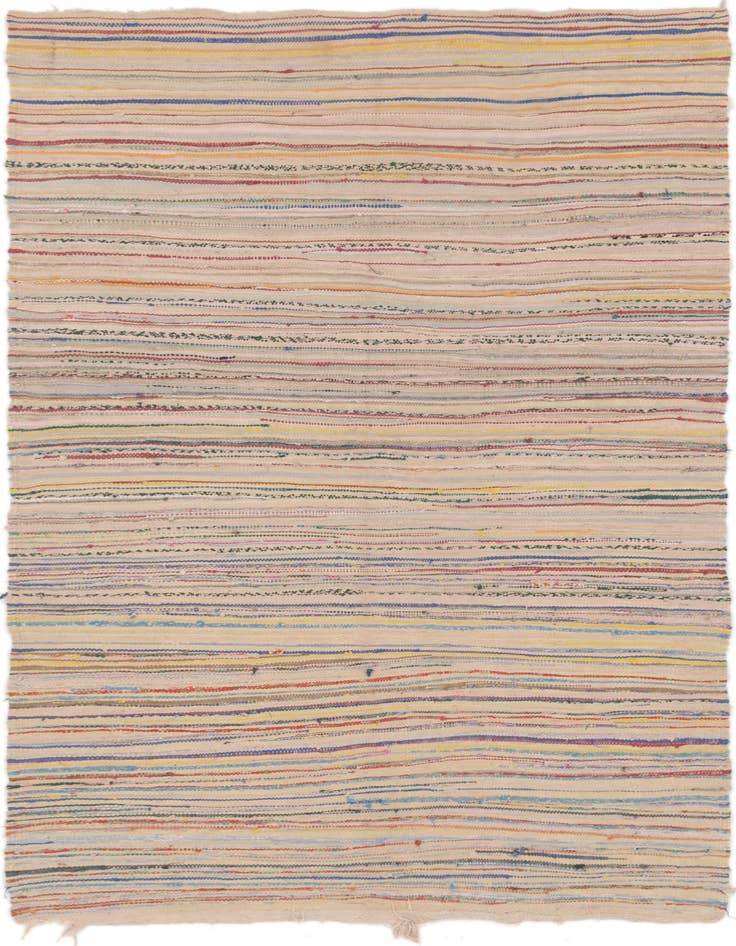 Detail image of 4' 6 x 8' 5 Hand Knotted Moroccan Wool Runner Rug