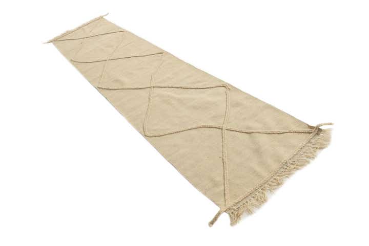 2' 4 x 10' 4 Hand Woven Moroccan Wool Runner Rug