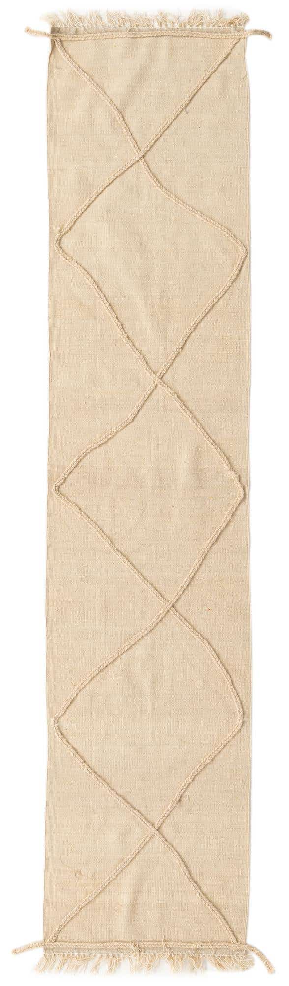 2' 4 x 10' 4 Hand Woven Moroccan Wool Runner Rug