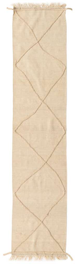 2' 4 x 10' 4 Hand Woven Moroccan Wool Runner Rug