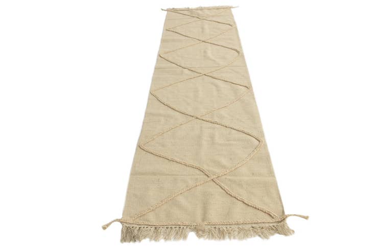 Detail image of 2' 6 x 10' Hand Woven Moroccan Wool Runner Rug