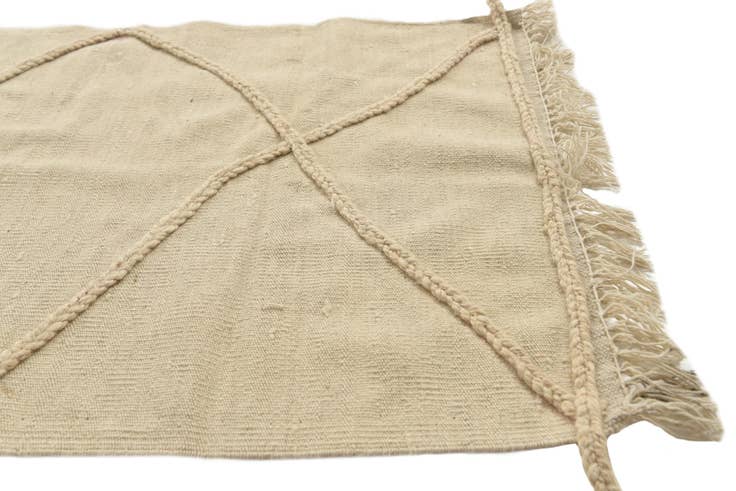 Detail image of 2' 6 x 10' Hand Woven Moroccan Wool Runner Rug