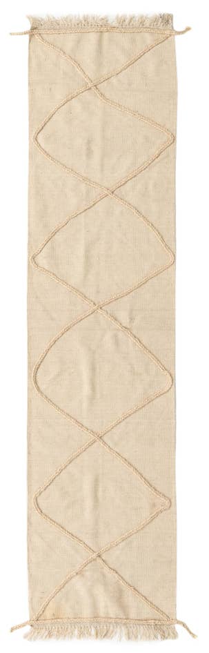 Detail image of 2' 6 x 10' Hand Woven Moroccan Wool Runner Rug