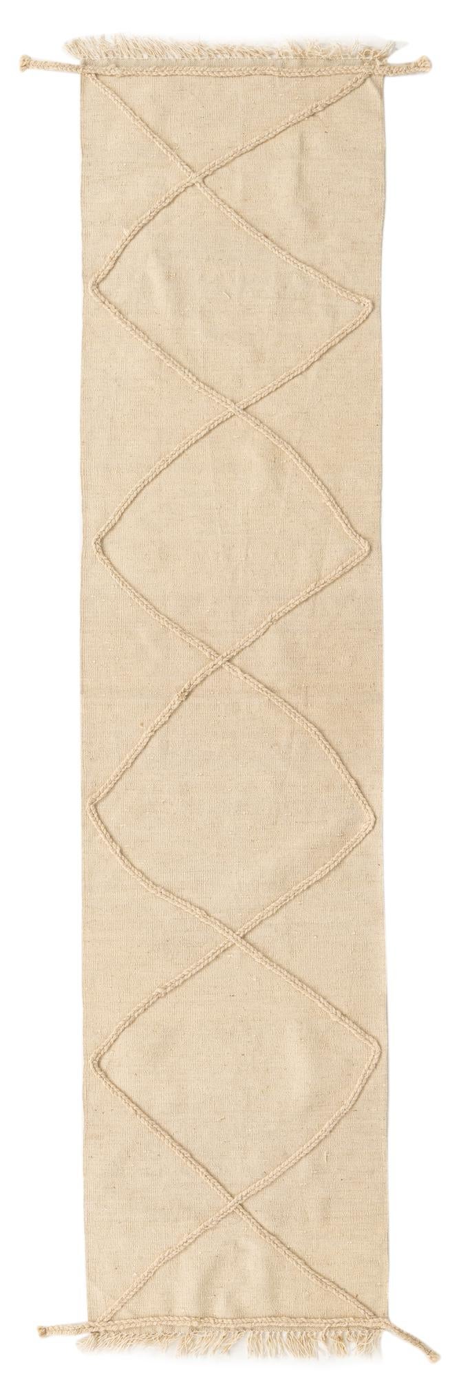 2' 5 x 10' Hand Knotted Moroccan Wool Runner Rug