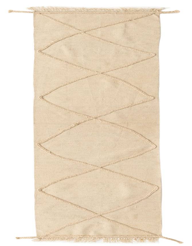 Detail image of 2' 5 x 10' Hand Knotted Moroccan Wool Runner Rug