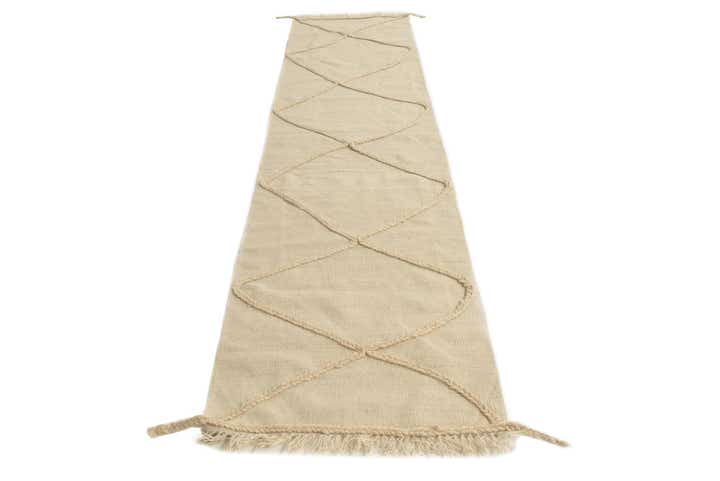 2' 5 x 10' Hand Knotted Moroccan Wool Runner Rug