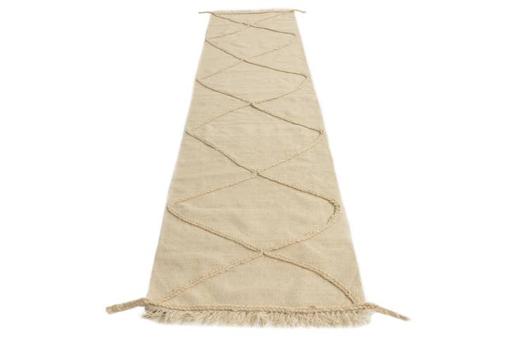 Detail image of 2' 5 x 10' Hand Knotted Moroccan Wool Runner Rug