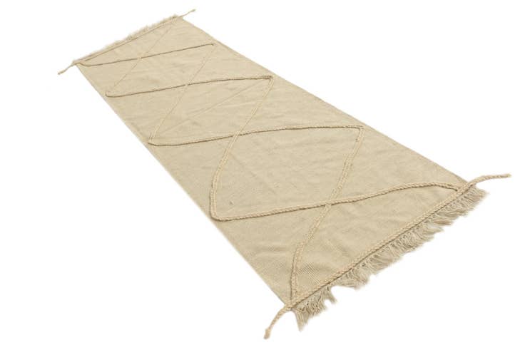 Detail image of 2' 6 x 8' 5 Hand Knotted Moroccan Wool Runner Rug