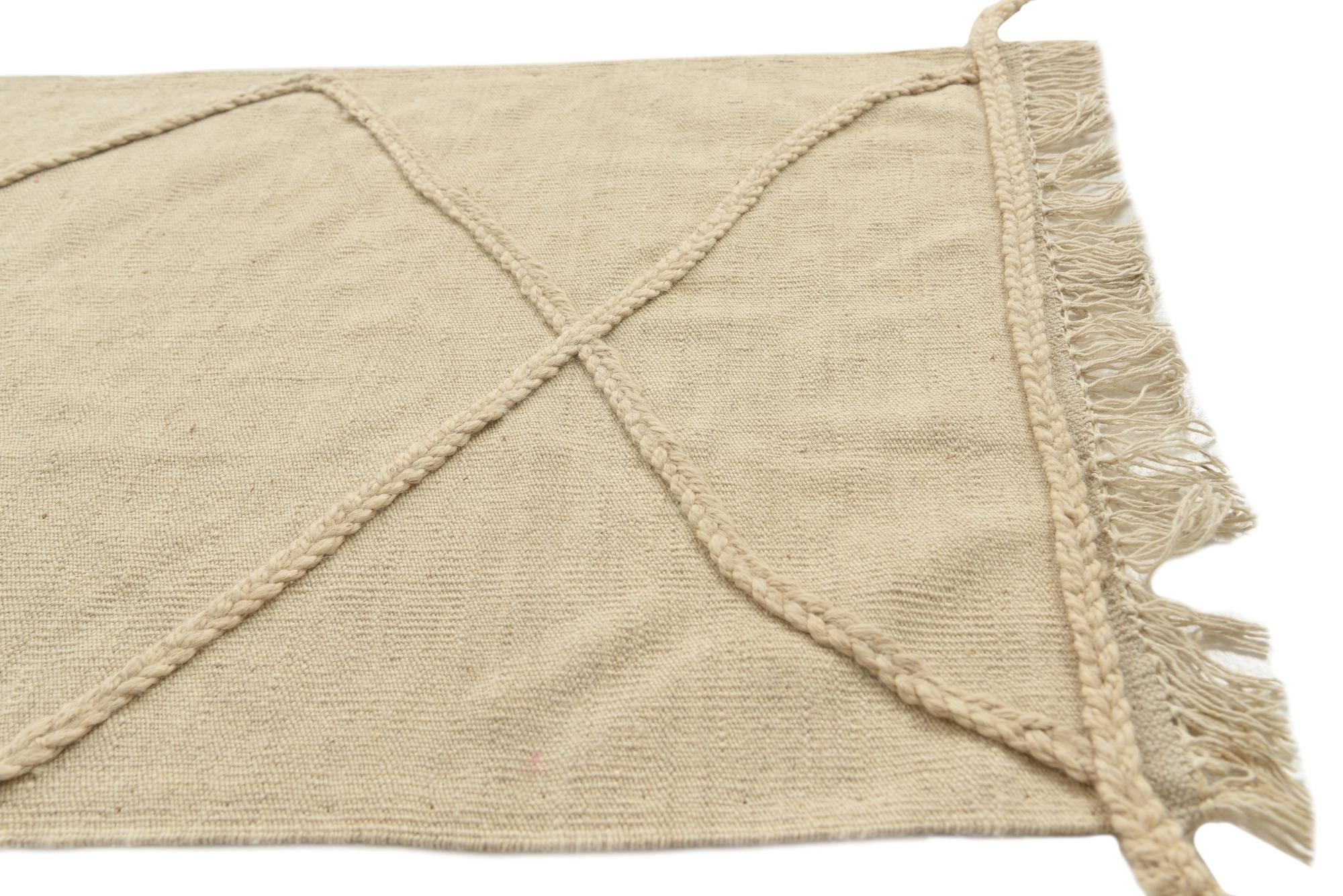 2' 6 x 8' 5 Hand Knotted Moroccan Wool Runner Rug