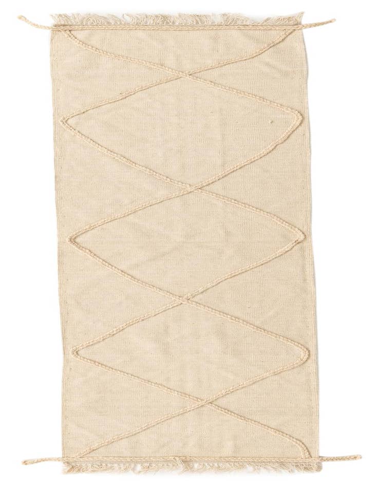 Detail image of 2' 6 x 8' 5 Hand Knotted Moroccan Wool Runner Rug