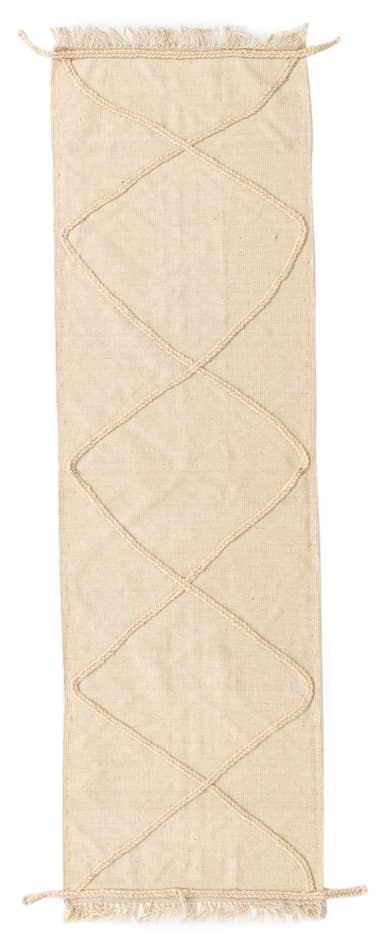 Detail image of 2' 6 x 8' 5 Hand Knotted Moroccan Wool Runner Rug