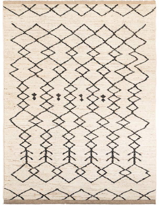 Detail image of 4' 4 x 14' 10 Hand Knotted Moroccan Wool Runner Rug