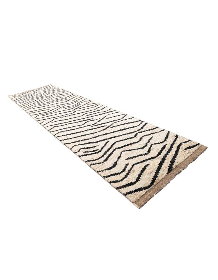 Detail image of 4' x 14' 7 Hand Knotted Moroccan Wool Runner Rug