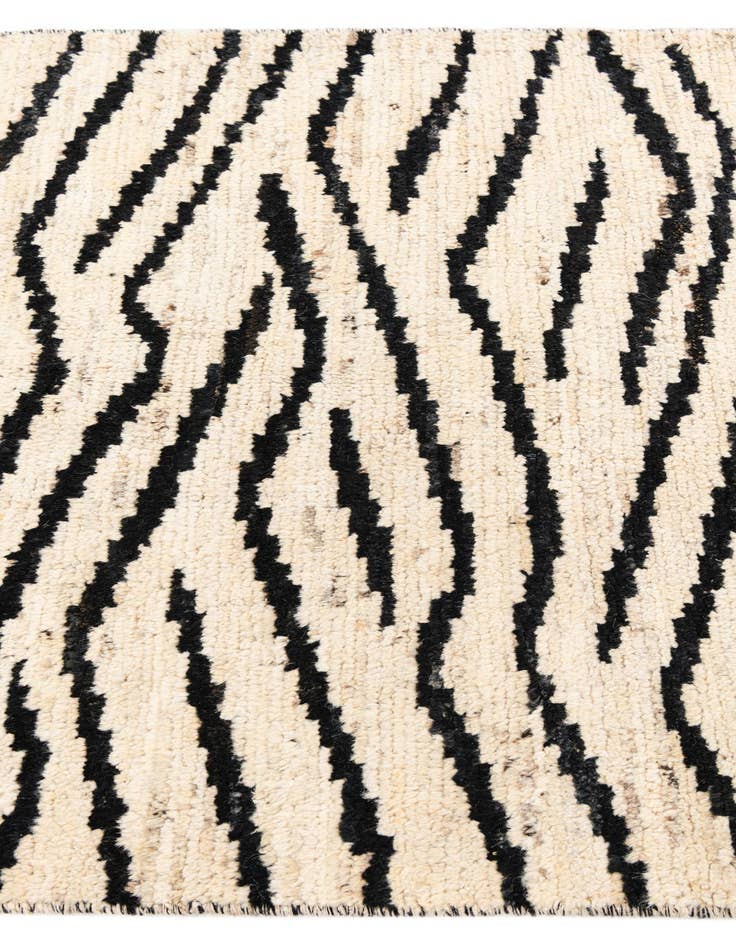Detail image of 4' x 14' 7  Hand Knotted Moroccan Wool Runner Rug