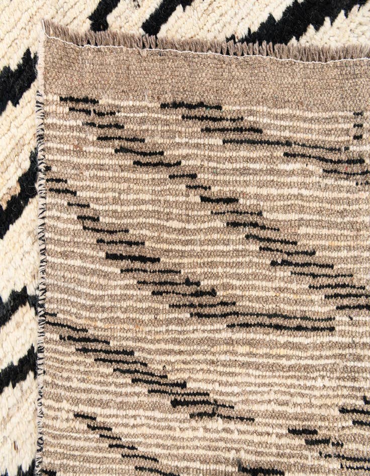 Detail image of 4' x 14' 7  Hand Knotted Moroccan Wool Runner Rug