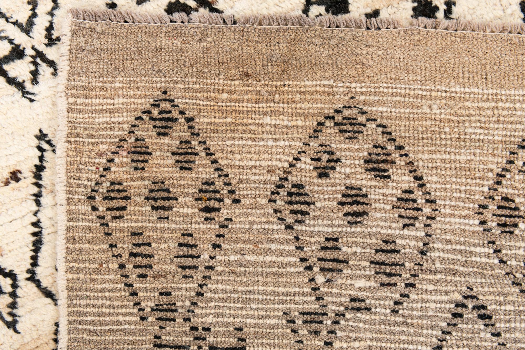 3' 4 x 15' 9 Hand Knotted Moroccan Wool Runner Rug