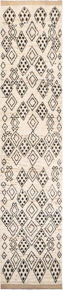 3' 4 x 15' 9 Hand Knotted Moroccan Wool Runner Rug