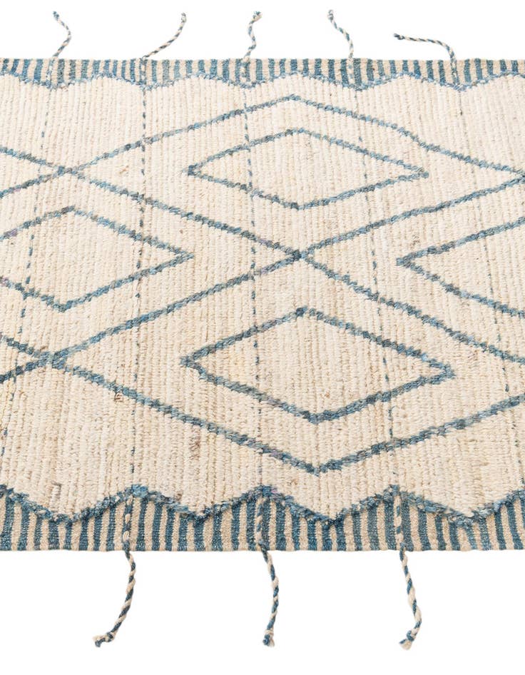 Detail image of 3' 7 x 12' 9  Hand Knotted Moroccan Wool Runner Rug