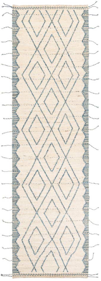 Detail image of 3' 7 x 12' 9 Hand Knotted Moroccan Wool Runner Rug