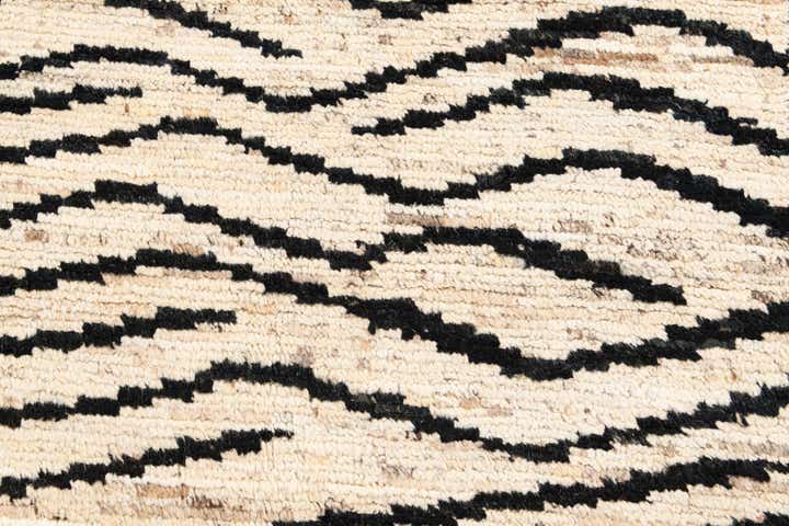 4' 1 x 14' 9 Hand Knotted Moroccan Wool Runner Rug