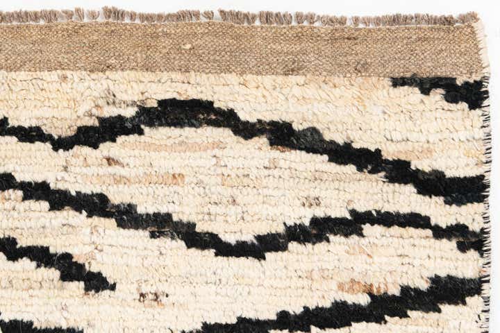 4' 1 x 14' 9 Hand Knotted Moroccan Wool Runner Rug