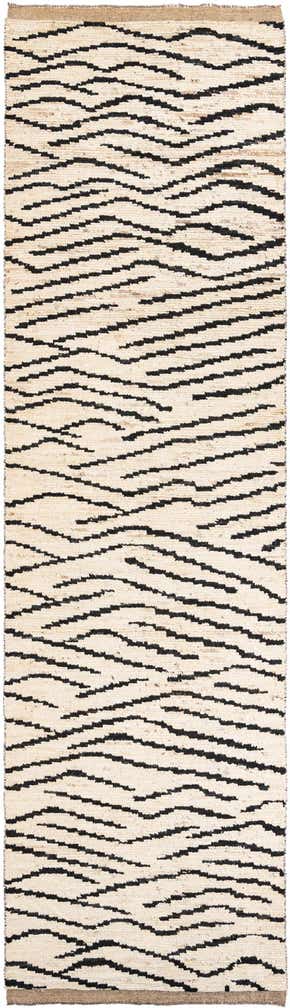 4' 1 x 14' 9 Hand Knotted Moroccan Wool Runner Rug