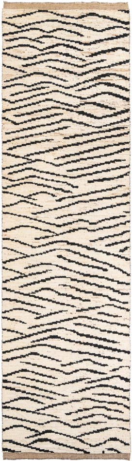 Detail image of 4' 1 x 14' 9 Hand Knotted Moroccan Wool Runner Rug