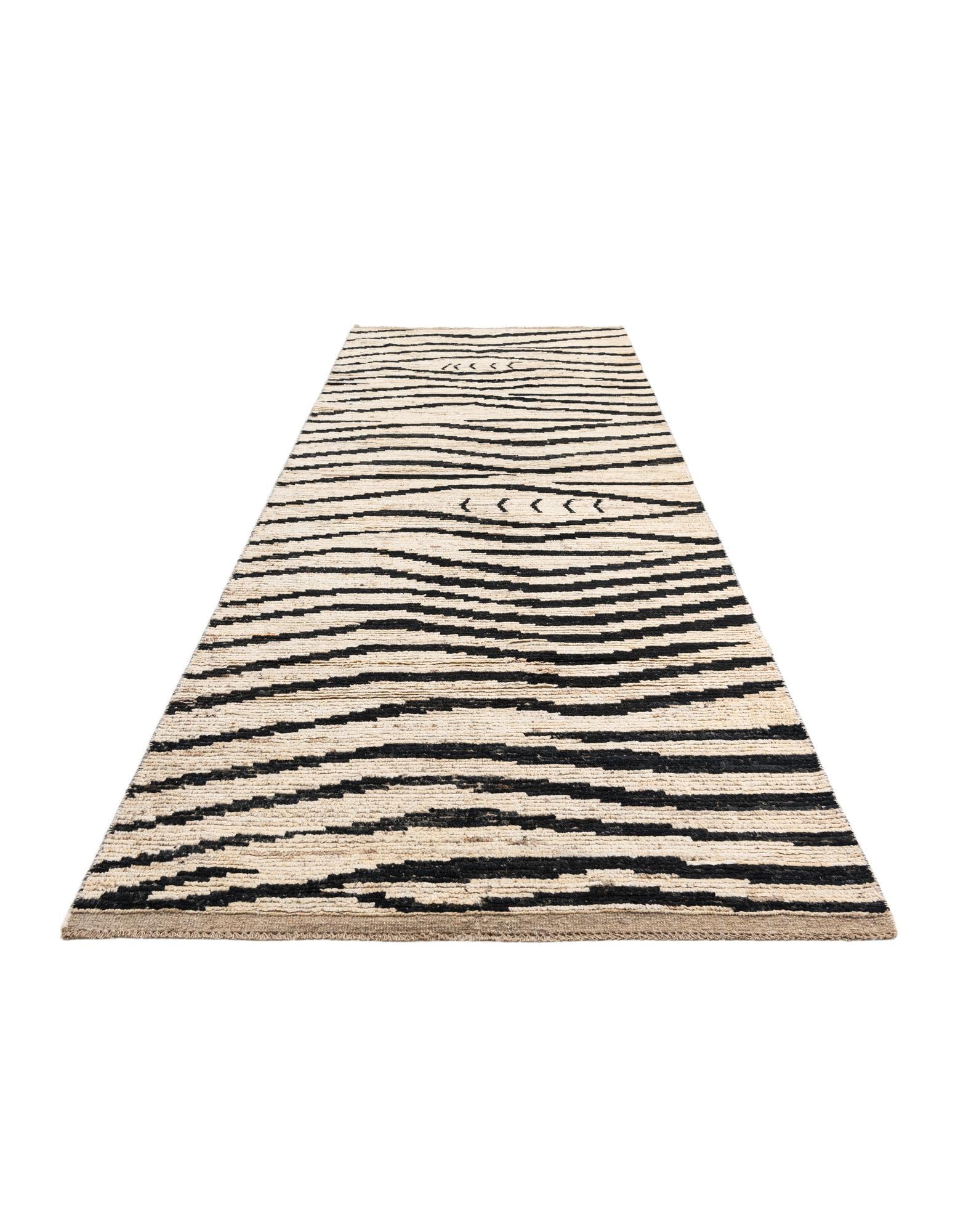5' x 13' 8 Hand Knotted Moroccan Wool Runner Rug