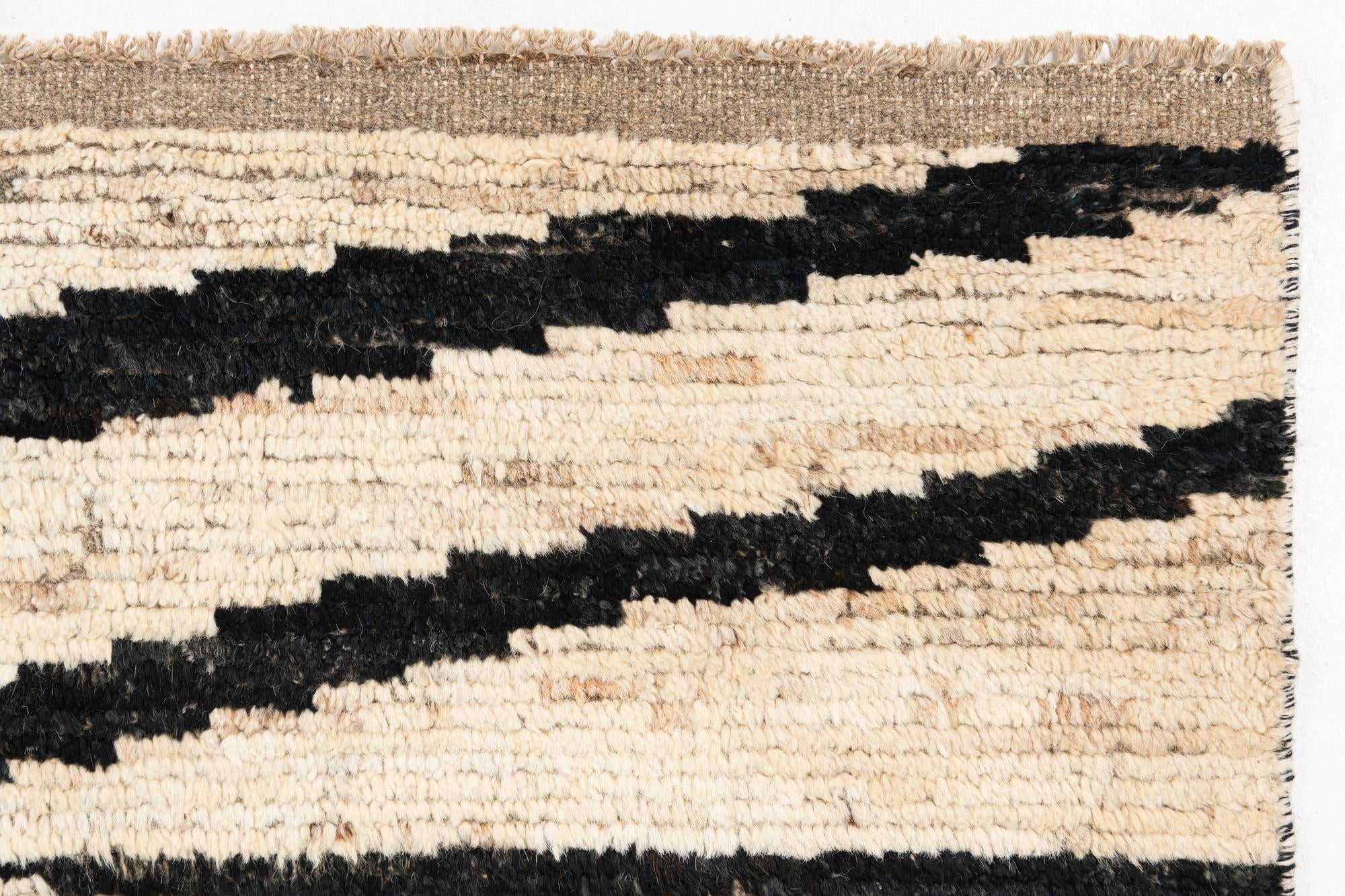 5' x 13' 8 Hand Knotted Moroccan Wool Runner Rug