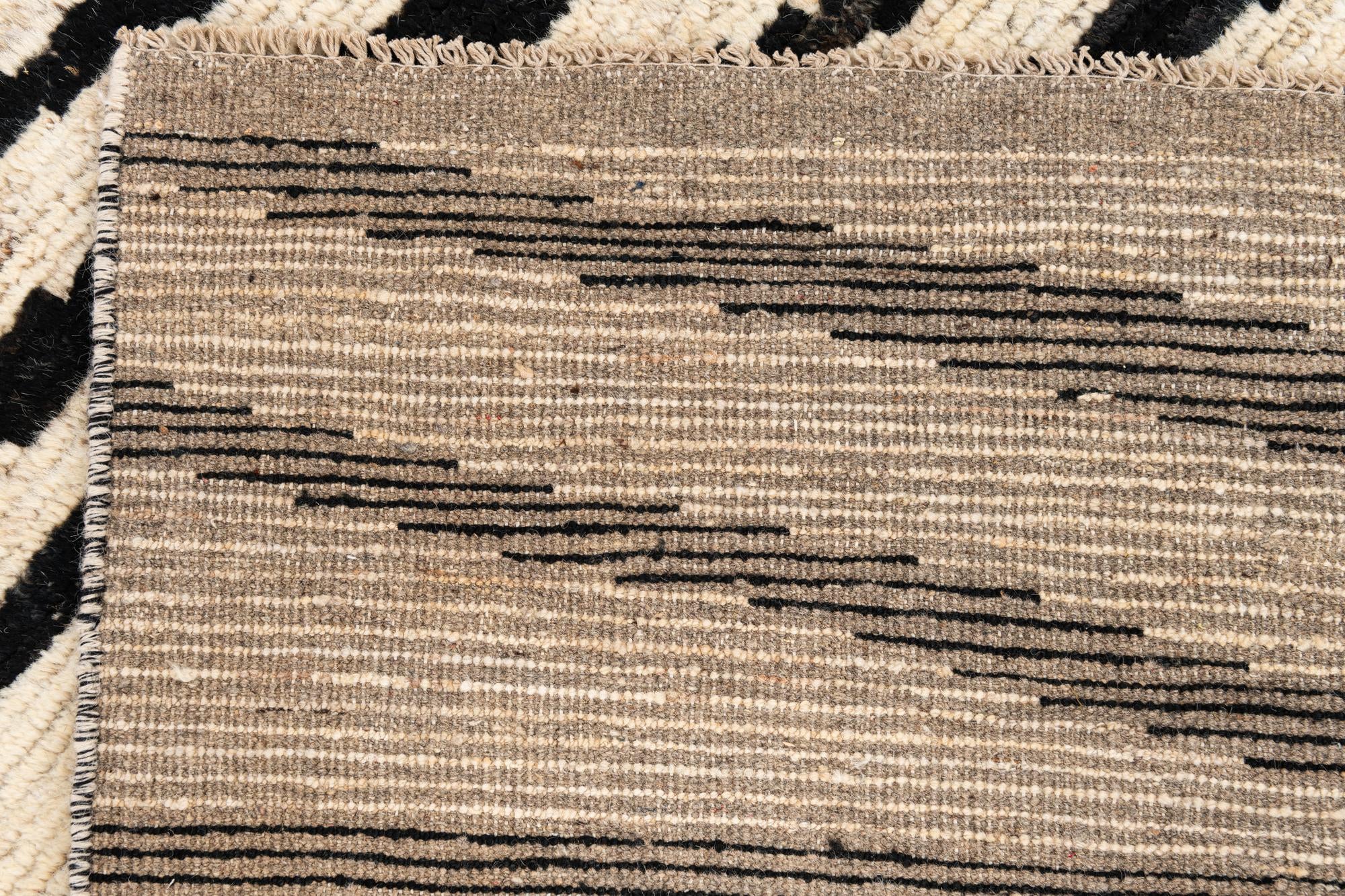 5' x 13' 8 Hand Knotted Moroccan Wool Runner Rug