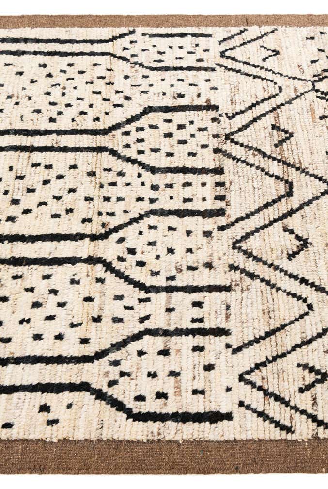 4' 4 x 15' 9 Hand Knotted Moroccan Wool Runner Rug