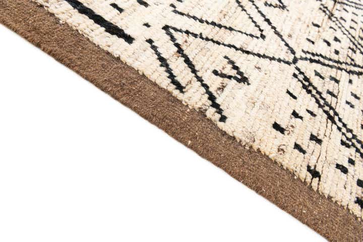 4' 4 x 15' 9 Hand Knotted Moroccan Wool Runner Rug