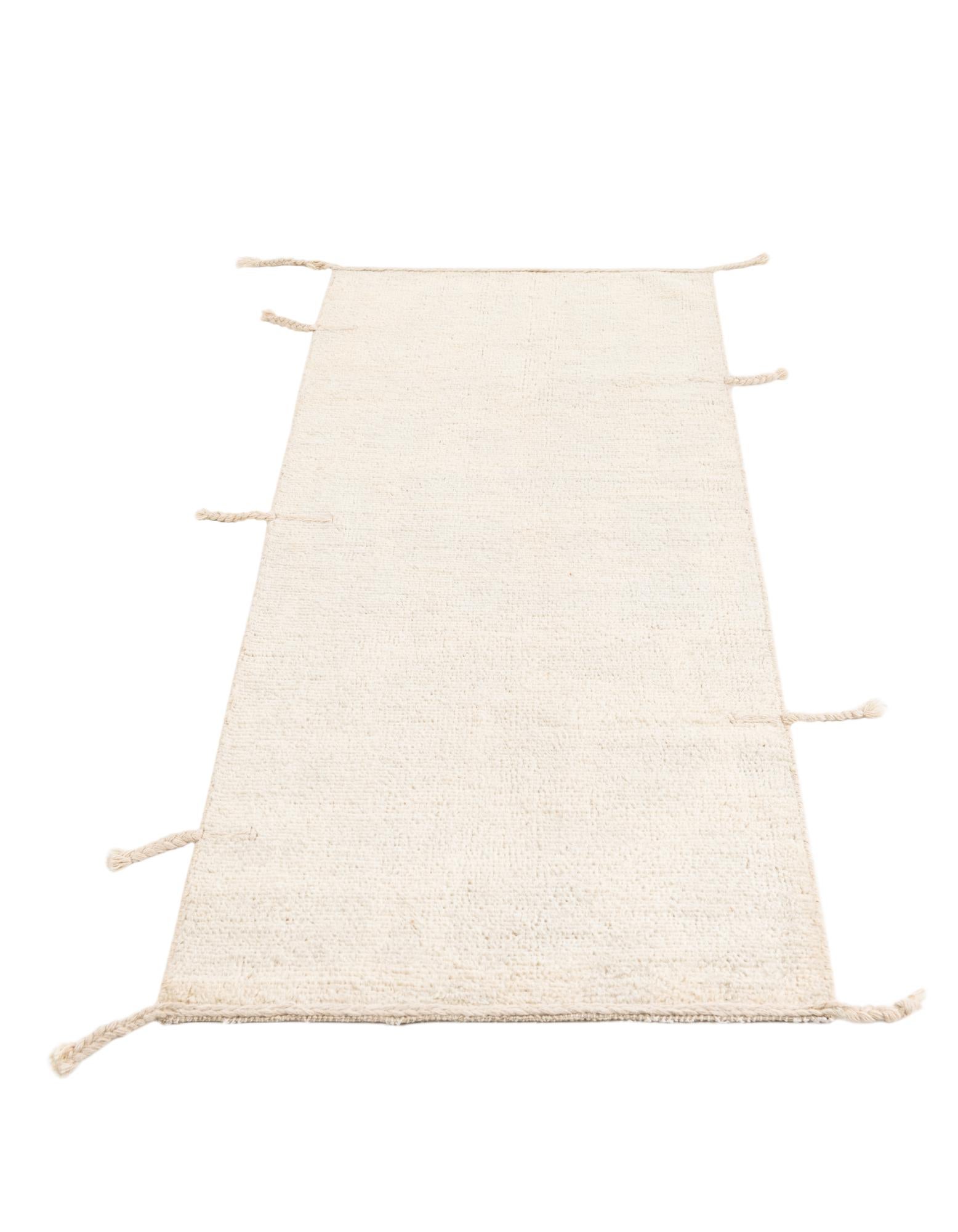 2' 5 x 6' 1 Hand Knotted Moroccan Wool Runner Rug