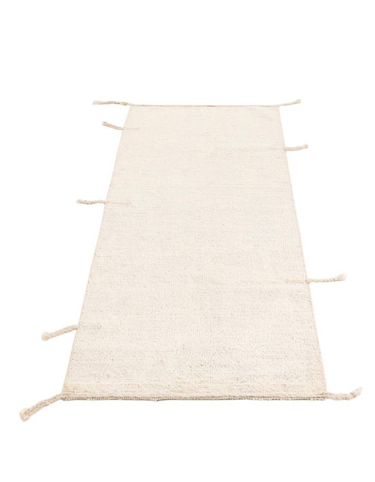 Detail image of 2' 5 x 6' 1 Hand Knotted Moroccan Wool Runner Rug