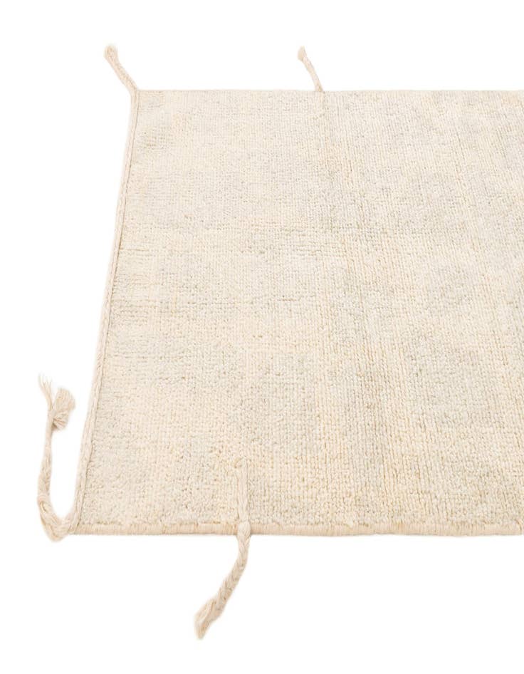 Detail image of 2' 5 x 6' 1 Hand Knotted Moroccan Wool Runner Rug