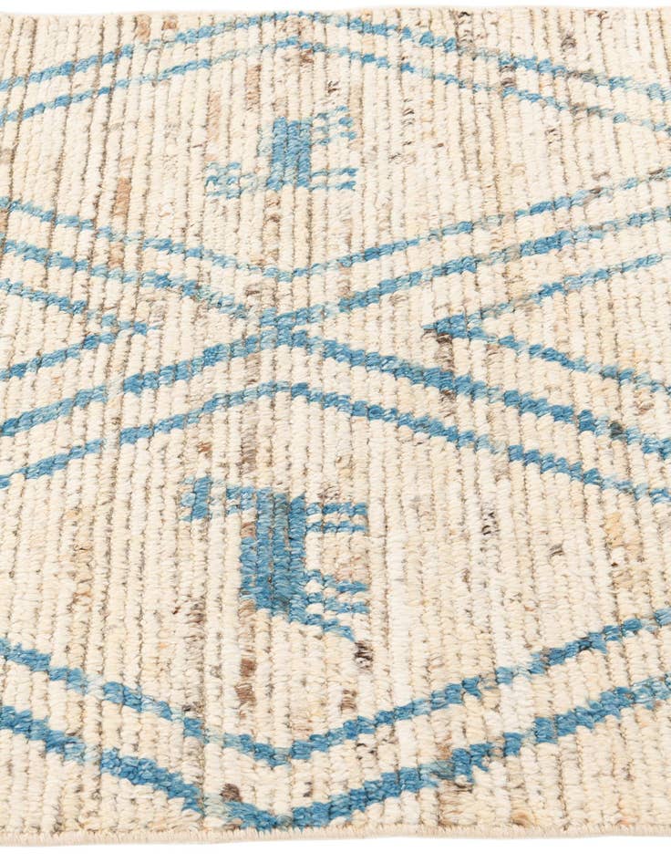 Detail image of 3' 3 x 11' 9  Hand Knotted Moroccan Wool Runner Rug