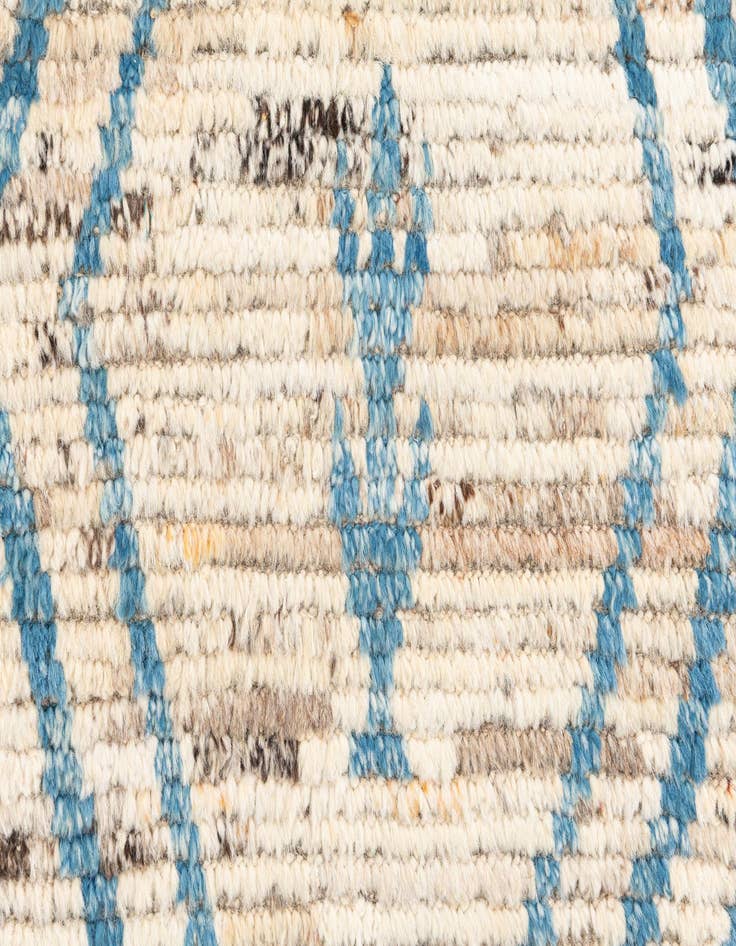 Detail image of 3' 3 x 11' 9  Hand Knotted Moroccan Wool Runner Rug
