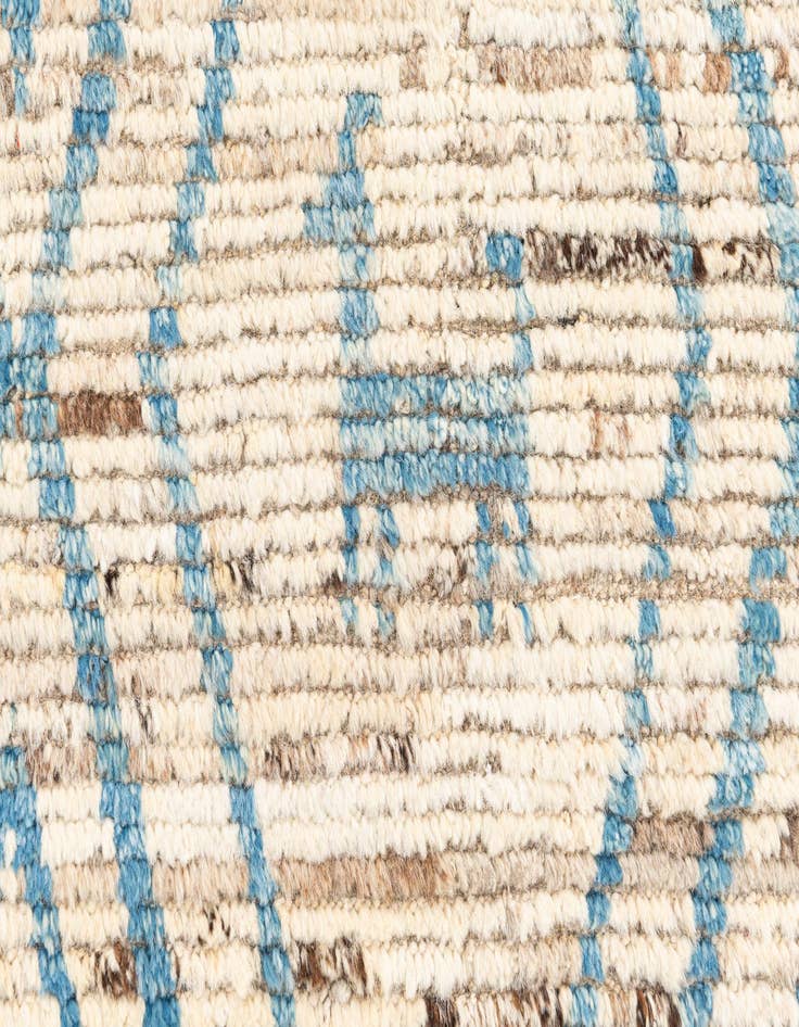 Detail image of 3' 3 x 11' 9  Hand Knotted Moroccan Wool Runner Rug