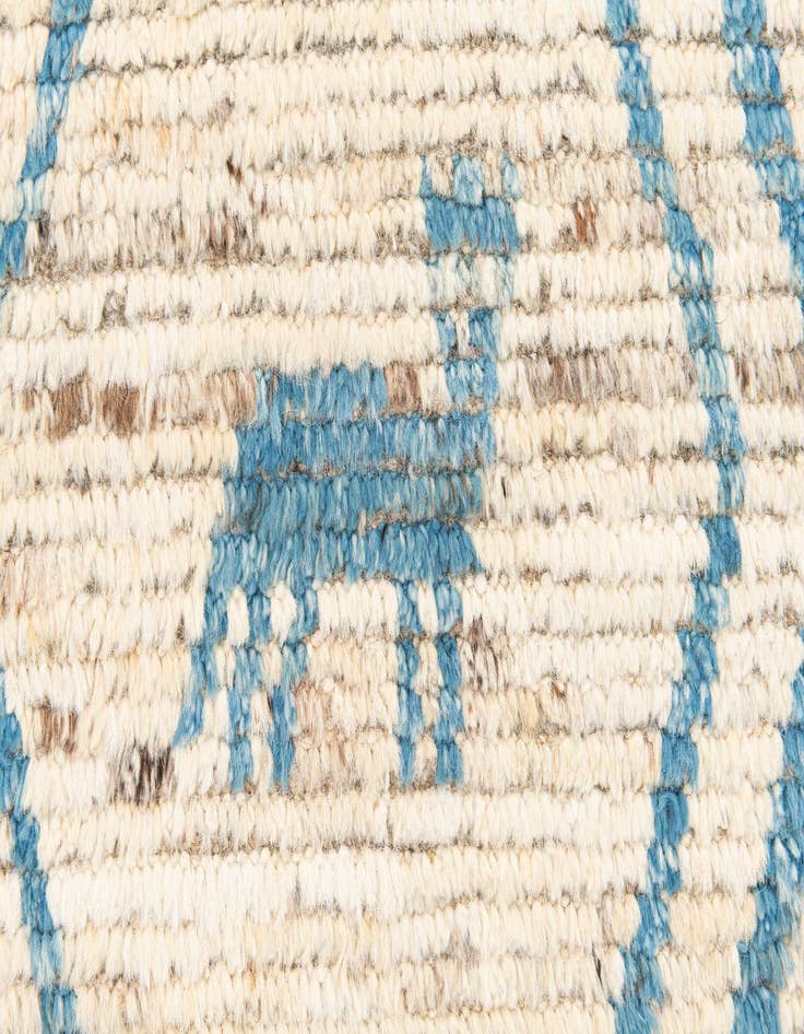 Detail image of 3' 3 x 11' 9  Hand Knotted Moroccan Wool Runner Rug