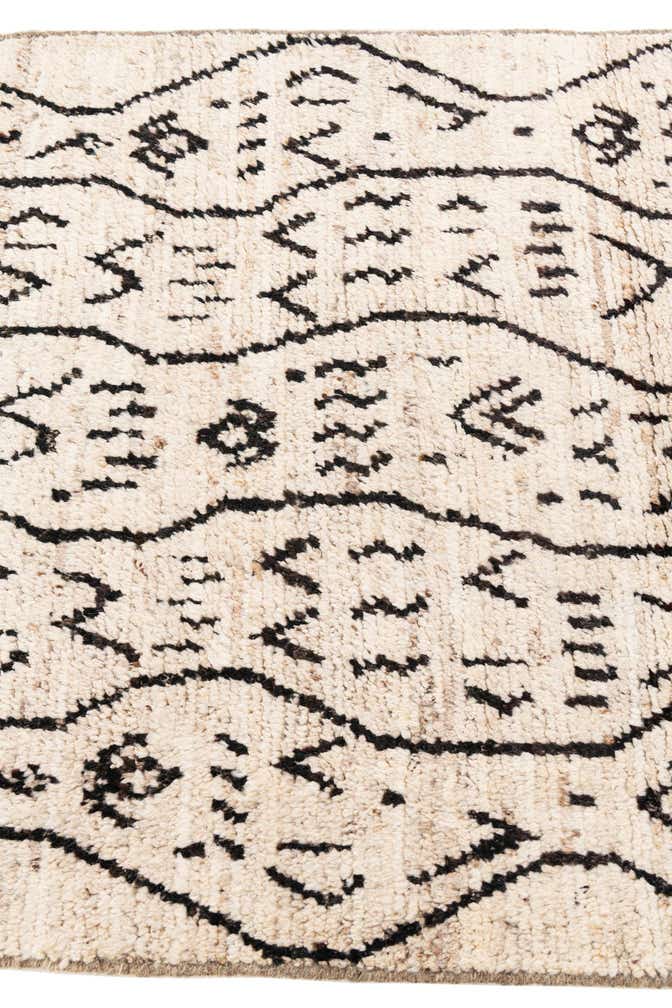 3' 4 x 12' 10 Hand Knotted Moroccan Wool Runner Rug