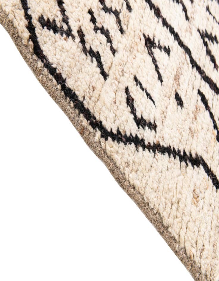 Detail image of 3' 4 x 12' 10  Hand Knotted Moroccan Wool Runner Rug