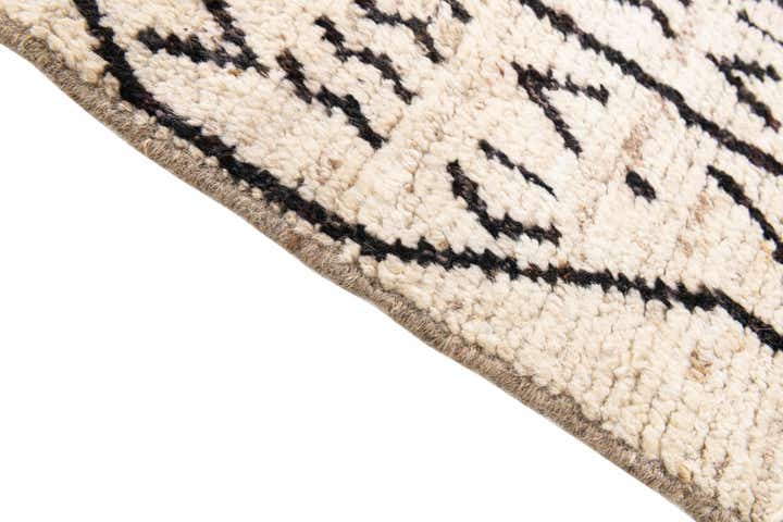 3' 4 x 12' 10 Hand Knotted Moroccan Wool Runner Rug