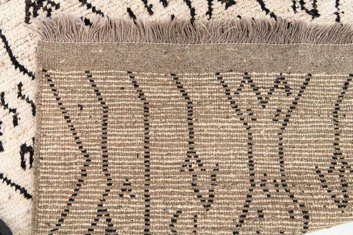 3' 4 x 12' 10 Hand Knotted Moroccan Wool Runner Rug