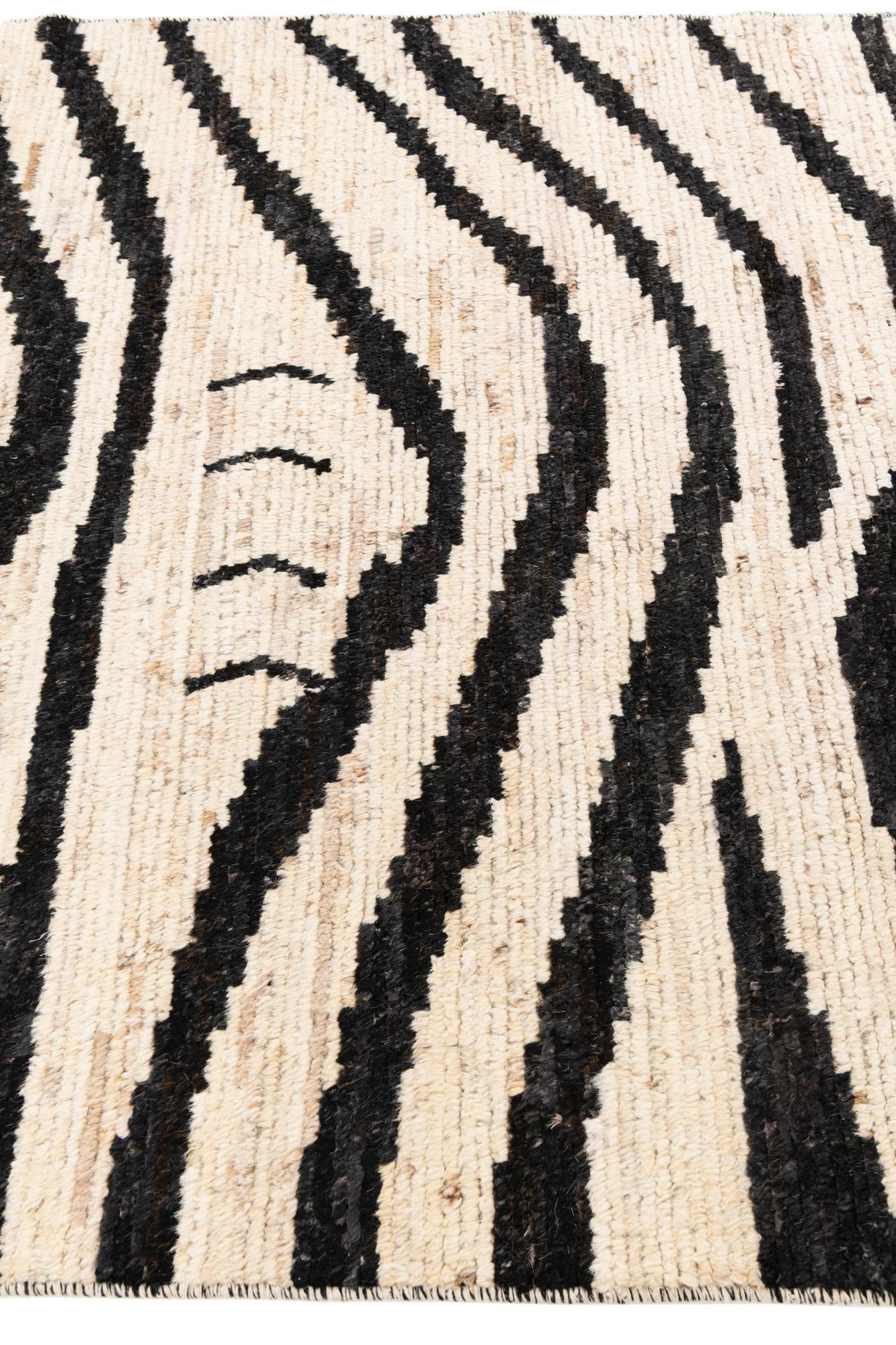 5' x 14' Hand Knotted Moroccan Wool Runner Rug