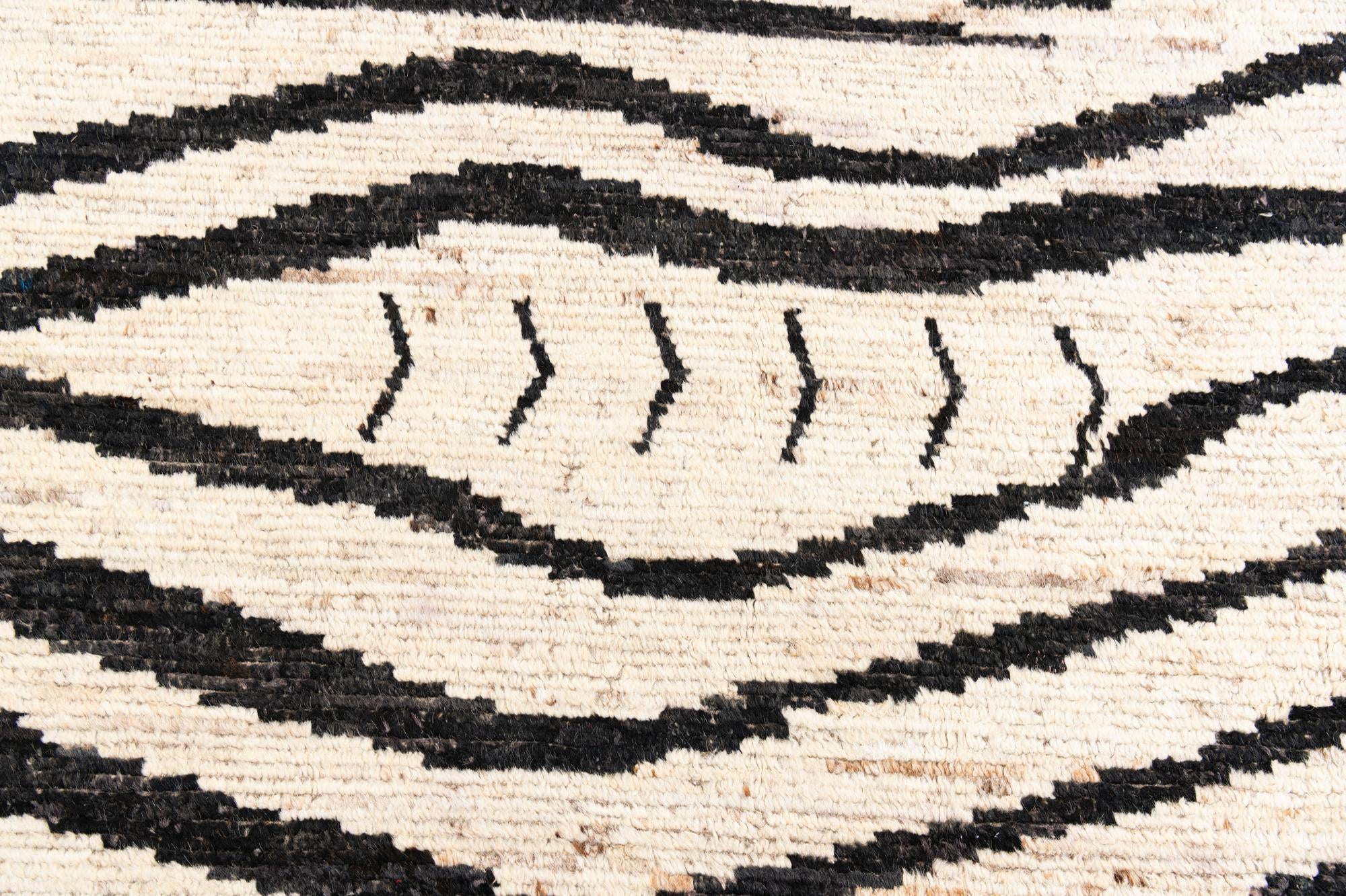 5' x 14' Hand Knotted Moroccan Wool Runner Rug