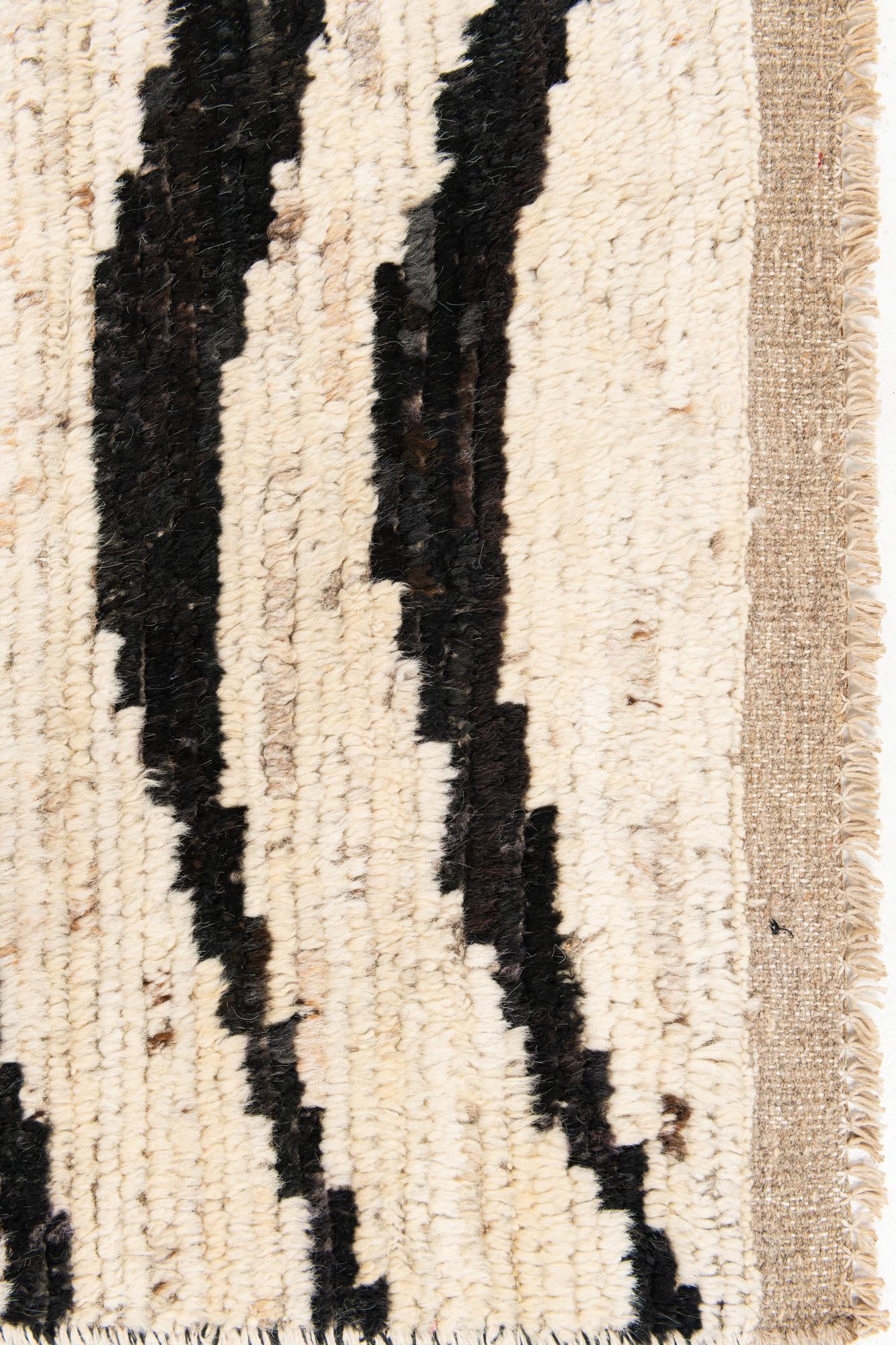 5' x 14' Hand Knotted Moroccan Wool Runner Rug