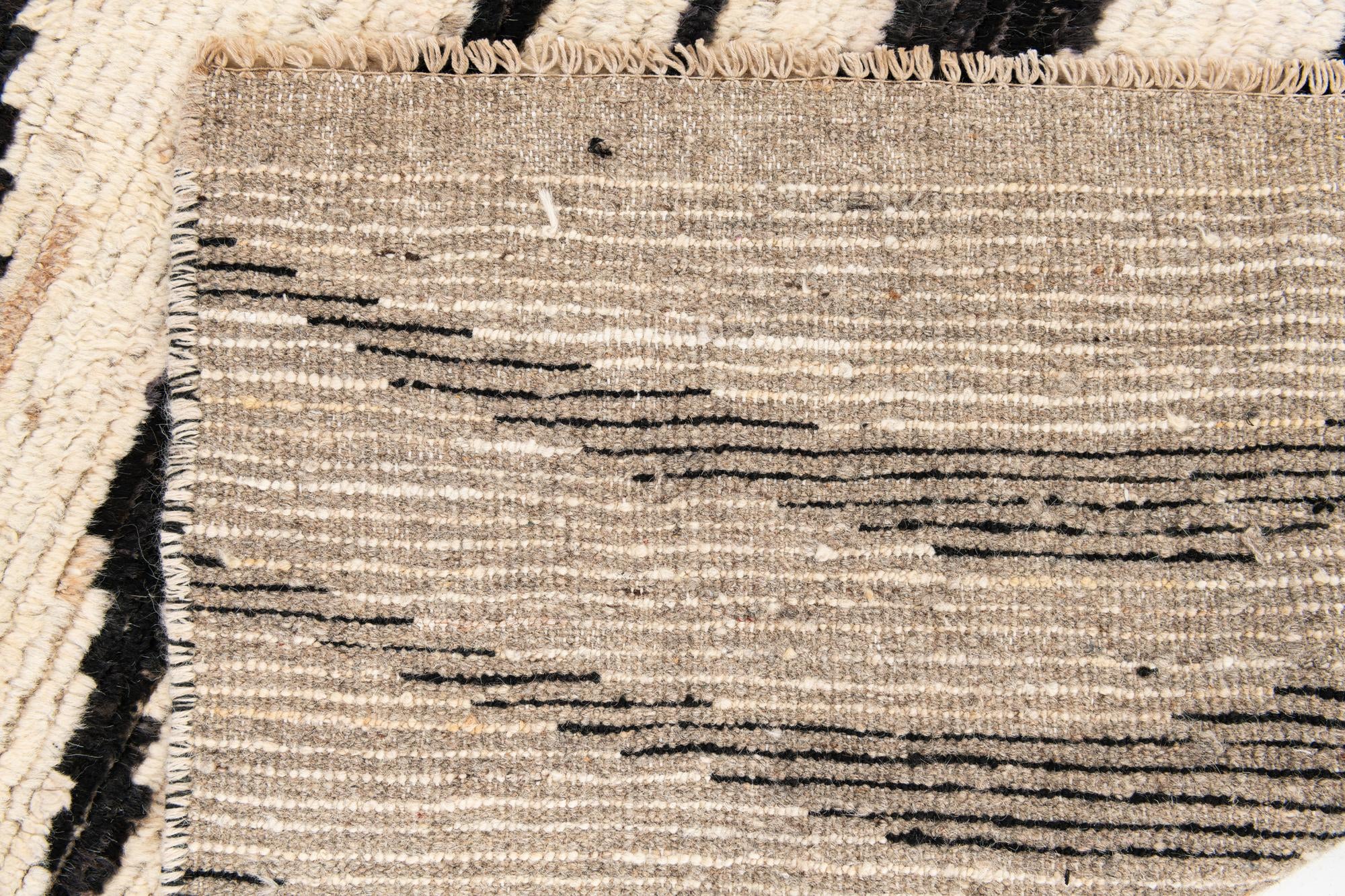 5' x 14' Hand Knotted Moroccan Wool Runner Rug