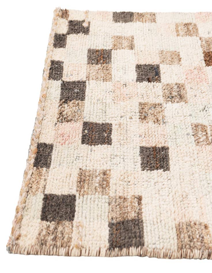 Detail image of 3' 1 x 12' 6  Hand Knotted Moroccan Wool Runner Rug