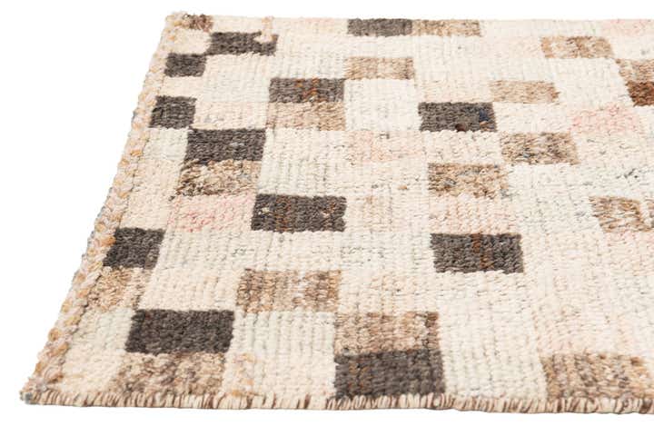 3' 1 x 12' 6 Hand Knotted Moroccan Wool Runner Rug