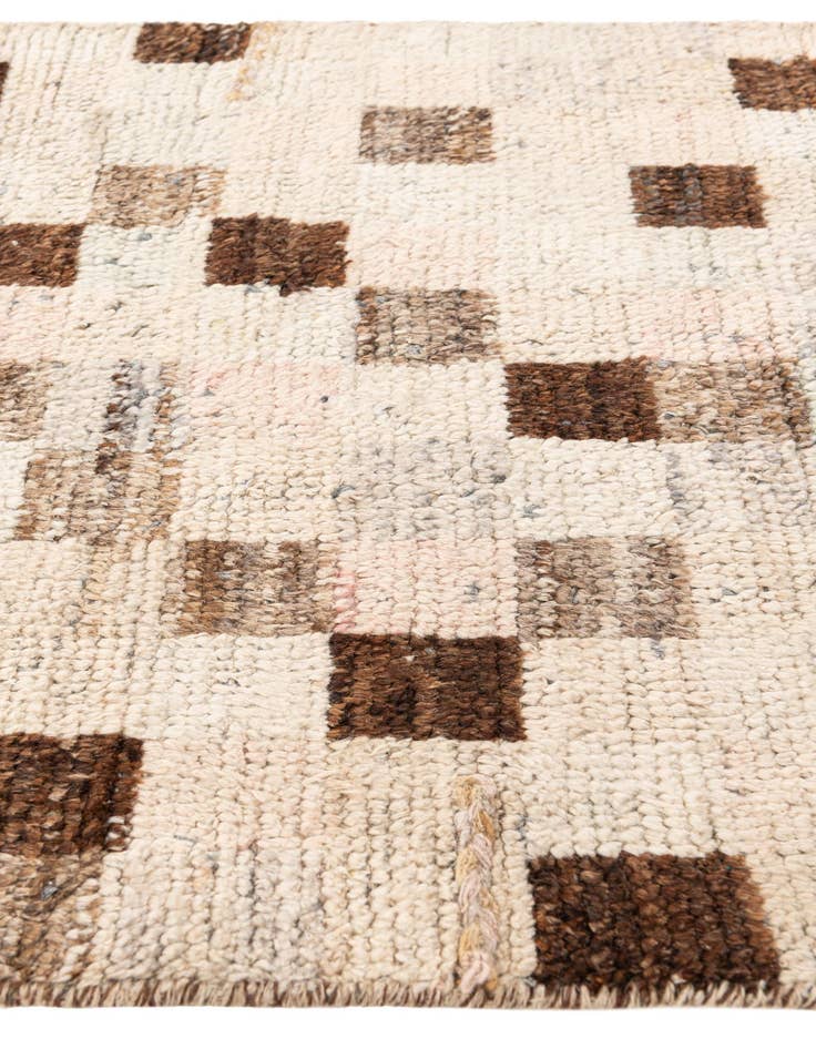 Detail image of 3' 1 x 12' 6  Hand Knotted Moroccan Wool Runner Rug
